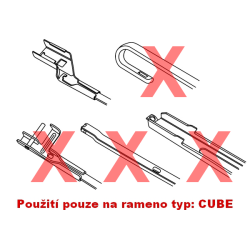 Sada přesných flat stěračů HEYNER DAIHATSU / SUZUKI