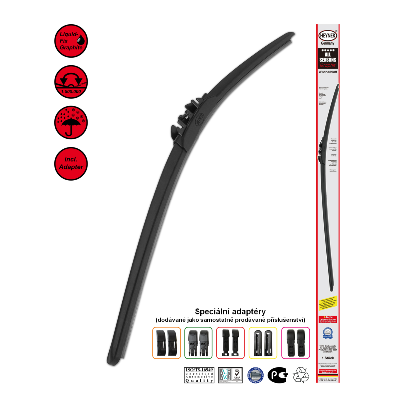 Stěrač pružný HEYNER ALL SEASONS 380mm
