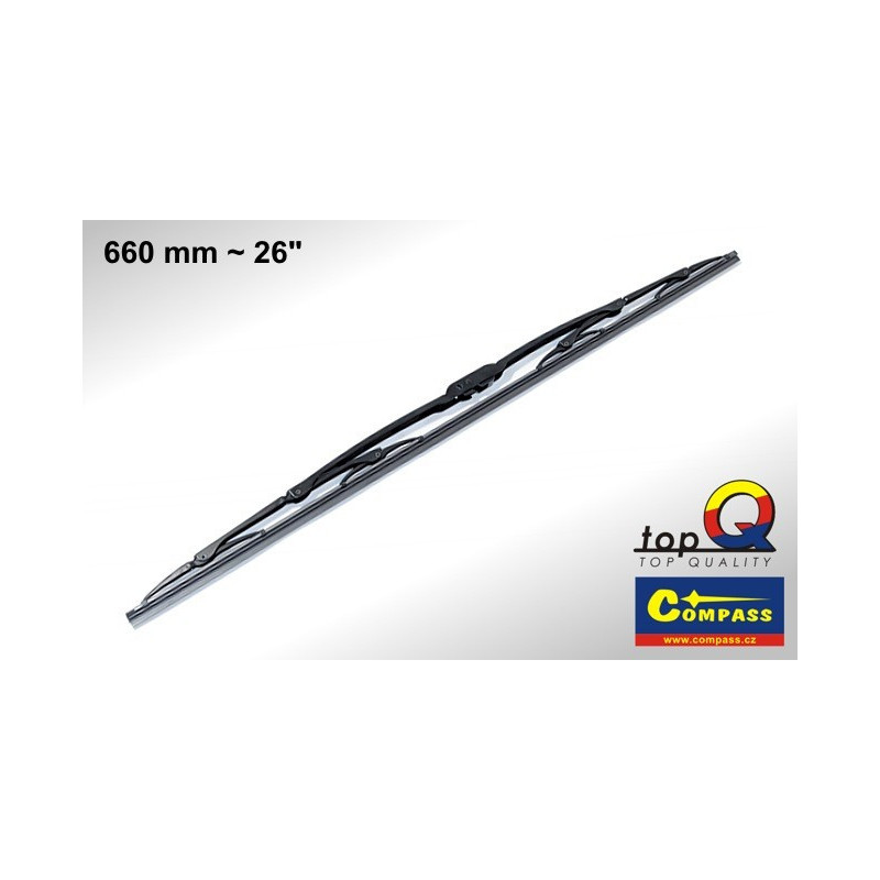 Stěrač kovový TOPQ GRAFIT 660mm COMPASS