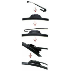 Sada přesných flat stěračů 550+480mm HEYNER - www.sterace.eu