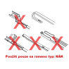 Sada přesných flat stěračů 660+610mm HÁK MERCEDES
