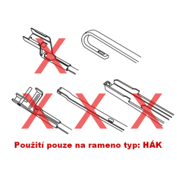 Sada přesných stěračů 550+480mm Alca - www.sterace.eu