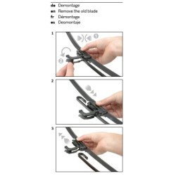 Sada přesných flat stěračů 650+550mm HÁK s integrovaným ostřikovačem  Bosch - www.sterace.eu