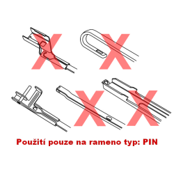 Adaptér PIN (SIDE LOCK) ke stěračům ALCA a HEYNER