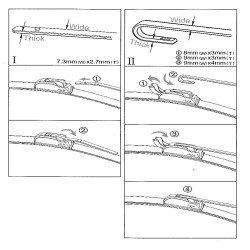 Sada přesných FLAT stěračů ŠKODA OCTAVIA I FABIA I GOLF