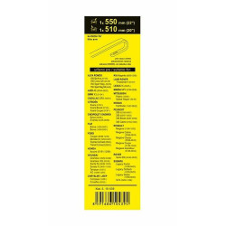 Sada přesných flat stěračů 550+510mm compass