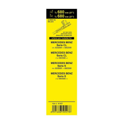 Sada přesných FLAT stěračů MERCEDES CL / S