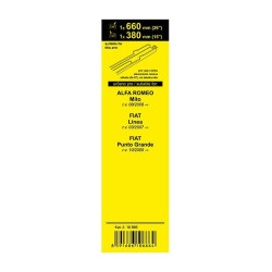 Sada přesných FLAT stěračů FIAT ALFA ROMEO - www.sterace.eu