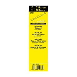 Sada přesných FLAT stěračů RENAULT Megane - www.sterace.eu