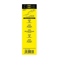 Sada přesných FLAT stěračů AUDI A6/S6